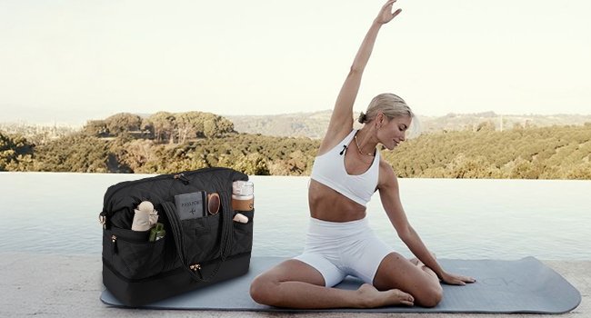 Private Label Lightweight Travel Duffle Bag for Women with Shoe Compartment, Custom Logo 40L Puffer Weekender Gym Personal Item Bag, Overnight Hospital Bag for Labor and Delivery Black Manufacturer Private Label Lightweight Travel Duffle Bag for Women with Shoe Compartment, Custom Logo 40L Puffer Weekender Gym Personal Item Bag, Overnight Hospital Bag for Labor and Delivery Black Manufacturer