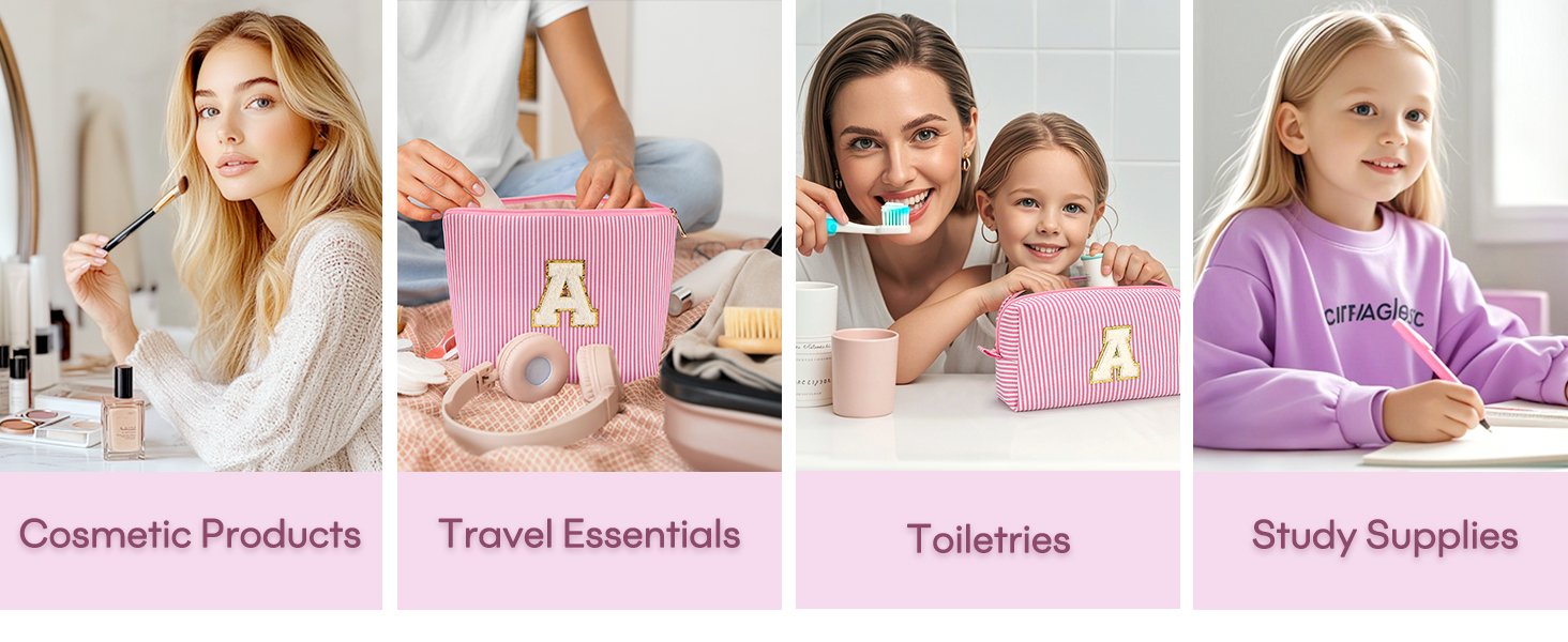 Private Label 2PCS Initial Makeup Bags for Women Cosmetic Travel Toiletry Bags Custom Logo Birthday Graduation Teacher Gifts for 11-18 Year Old Teen Girls Trendy Blue A Manufacturer Private Label 2PCS Initial Makeup Bags for Women Cosmetic Travel Toiletry Bags Custom Logo Birthday Graduation Teacher Gifts for 11-18 Year Old Teen Girls Trendy Blue A Manufacturer